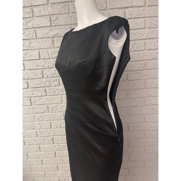 JAX Black Sleeveless Sheath Dress Size 4 - Picture 6 of 10